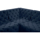 Manufacturer Color_Navy -- Tuft 157" Navy Velvet Upholstered 7 pc Modular Sectional IMAGE 14