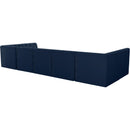  Manufacturer Color_Navy -- Tuft 157" Navy Velvet Upholstered 7 pc Modular Sectional IMAGE 3