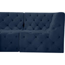  Manufacturer Color_Navy -- Tuft 157" Navy Velvet Upholstered 7 pc Modular Sectional IMAGE 7