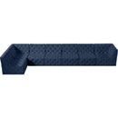  Manufacturer Color_Navy -- Tuft 186" Navy Velvet Upholstered 7 pc Modular Sectional IMAGE 10