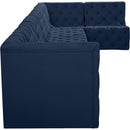  Manufacturer Color_Navy -- Tuft 186" Navy Velvet Upholstered 7 pc Modular Sectional IMAGE 11