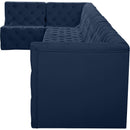  Manufacturer Color_Navy -- Tuft 186" Navy Velvet Upholstered 7 pc Modular Sectional IMAGE 12