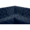  Manufacturer Color_Navy -- Tuft 186" Navy Velvet Upholstered 7 pc Modular Sectional IMAGE 20