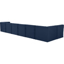  Manufacturer Color_Navy -- Tuft 186" Navy Velvet Upholstered 7 pc Modular Sectional IMAGE 6