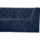  Manufacturer Color_Navy -- Tuft 128" Navy Velvet Upholstered 8 pc Modular Sectional IMAGE 7