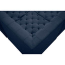 Meridian Tuft Navy Velvet Modular Sectional IMAGE 11