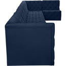  Manufacturer Color_Navy -- Tuft 215" Navy Velvet Upholstered 8 pc Modular Sectional IMAGE 11