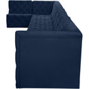  Manufacturer Color_Navy -- Tuft 215" Navy Velvet Upholstered 8 pc Modular Sectional IMAGE 12