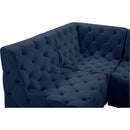  Manufacturer Color_Navy -- Tuft 215" Navy Velvet Upholstered 8 pc Modular Sectional IMAGE 19