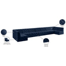  Manufacturer Color_Navy -- Tuft 215" Navy Velvet Upholstered 9 pc Modular Sectional IMAGE 16