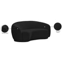  Manufacturer Color_Black -- Meridian Hyde Stationary Fabric Loveseat IMAGE 15