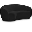  Manufacturer Color_Black -- Meridian Hyde Stationary Fabric Loveseat IMAGE 1