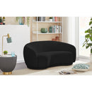  Manufacturer Color_Black -- Meridian Hyde Stationary Fabric Loveseat IMAGE 2