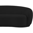  Manufacturer Color_Black -- Meridian Hyde Stationary Fabric Loveseat IMAGE 8