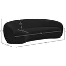  Manufacturer Color_Black -- Meridian Hyde Stationary Fabric Sofa IMAGE 14