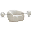  Manufacturer Color_Cream -- Hyde Cream Boucle Fabric Upholstered Chair IMAGE 14