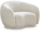  Manufacturer Color_Cream -- Hyde Cream Boucle Fabric Upholstered Chair IMAGE 1