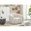 Manufacturer Color_Cream -- Hyde Cream Boucle Fabric Upholstered Chair IMAGE 2