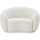  Manufacturer Color_Cream -- Hyde Cream Boucle Fabric Upholstered Chair IMAGE 4