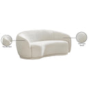  Manufacturer Color_Cream -- Hyde 64" Cream Boucle Fabric Upholstered Loveseat IMAGE 15
