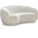  Manufacturer Color_Cream -- Hyde 64" Cream Boucle Fabric Upholstered Loveseat IMAGE 1