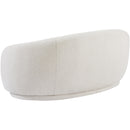  Manufacturer Color_Cream -- Hyde 64" Cream Boucle Fabric Upholstered Loveseat IMAGE 4