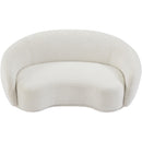  Manufacturer Color_Cream -- Hyde 64" Cream Boucle Fabric Upholstered Loveseat IMAGE 6