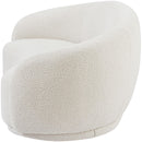  Manufacturer Color_Cream -- Hyde 64" Cream Boucle Fabric Upholstered Loveseat IMAGE 7