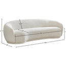  Manufacturer Color_Cream -- Hyde 89.5" Cream Boucle Fabric Upholstered Sofa IMAGE 14