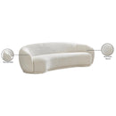  Manufacturer Color_Cream -- Hyde 89.5" Cream Boucle Fabric Upholstered Sofa IMAGE 15