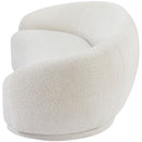  Manufacturer Color_Cream -- Hyde 89.5" Cream Boucle Fabric Upholstered Sofa IMAGE 7