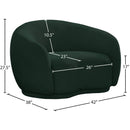  Manufacturer Color_Green -- Hyde Green Boucle Fabric Upholstered Chair IMAGE 13