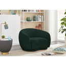  Manufacturer Color_Green -- Hyde Green Boucle Fabric Upholstered Chair IMAGE 2