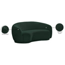  Manufacturer Color_Green -- Hyde 64" Green Boucle Fabric Upholstered Loveseat IMAGE 15
