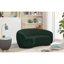  Manufacturer Color_Green -- Hyde 64" Green Boucle Fabric Upholstered Loveseat IMAGE 2