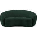  Manufacturer Color_Green -- Hyde 64" Green Boucle Fabric Upholstered Loveseat IMAGE 5
