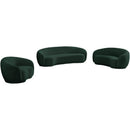  Manufacturer Color_Green -- Hyde 89.5" Green Boucle Fabric Upholstered Sofa IMAGE 12