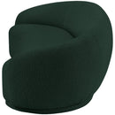  Manufacturer Color_Green -- Hyde 89.5" Green Boucle Fabric Upholstered Sofa IMAGE 7