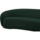  Manufacturer Color_Green -- Hyde 89.5" Green Boucle Fabric Upholstered Sofa IMAGE 9