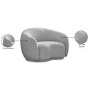  Manufacturer Color_Grey -- Hyde Grey Boucle Fabric Upholstered Chair IMAGE 14
