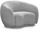  Manufacturer Color_Grey -- Hyde Grey Boucle Fabric Upholstered Chair IMAGE 1