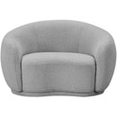  Manufacturer Color_Grey -- Hyde Grey Boucle Fabric Upholstered Chair IMAGE 4