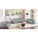  Manufacturer Color_Grey -- Hyde 64" Grey Boucle Fabric Upholstered Loveseat IMAGE 13