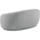  Manufacturer Color_Grey -- Hyde 64" Grey Boucle Fabric Upholstered Loveseat IMAGE 4