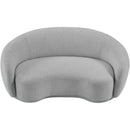  Manufacturer Color_Grey -- Hyde 64" Grey Boucle Fabric Upholstered Loveseat IMAGE 6