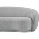  Manufacturer Color_Grey -- Hyde 64" Grey Boucle Fabric Upholstered Loveseat IMAGE 8