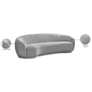  Manufacturer Color_Grey -- Hyde 89.5" Grey Boucle Fabric Upholstered Sofa IMAGE 15