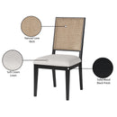  Color_Black/ Cream -- Meridian Butterfly Dining Chair IMAGE 9