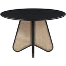  Color_Black -- Meridian Round Butterfly Dining Table with Pedestal Base IMAGE 3