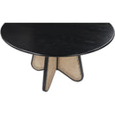  Color_Black -- Meridian Round Butterfly Dining Table with Pedestal Base IMAGE 5